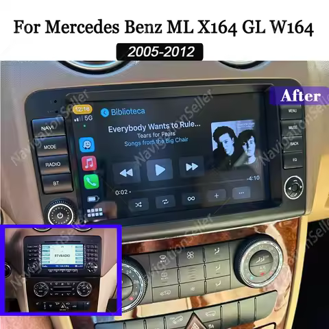 Car Radio For Mercedes-Benz M-Class W164 Android Carplay 2 Din Stereo GL-Class X164 ML GL ML350 ML50