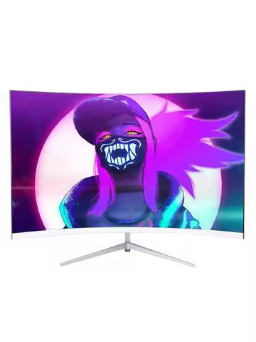 24" Surface Ips DESKTOP Screen 24 Inch R2800 Frameless Display Computer Monitor Pc Office Monitor fo