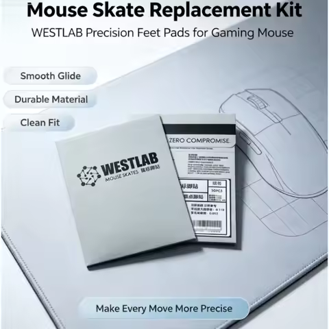 30Pcs for Westlab Dots Mouse Skates V2 Series PTFE Mice Glide Feet Noise‑Reduction Control Speed Mou