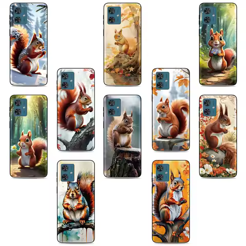 Cute Squirrel Cover For Sharp Aquos R10 R9 R8 R8s Pro R2 R3 Air Zero6 Wish 5 4 Sense 10 9 8 6 6s 3 L