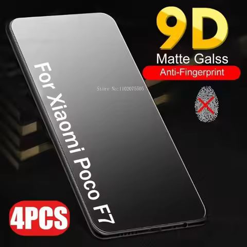 4Pcs Matte Tempered Glass for Xiaomi Poco F7 Pro Poco F7 Ultra F6 Pro Screen Protector Film Poco F5 
