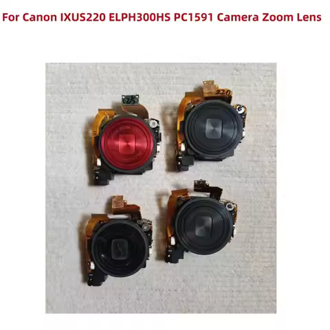 Alideao-For Canon IXUS220 ELPH300HS PC1591 Black Red Camera Zoom Lens Set Without CCD Original Camer