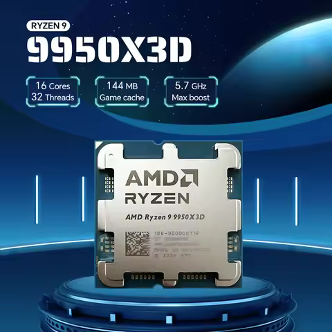 AMD Ryzen 9 9950X3D 16-Core 32-Thread Special offer New CPU Processor 5.7GHz 144MB Cache TDP 170W R9