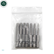 YGS 5 Point Security Star Torx Screwdriver Bits Set T10-T40 2-Inch Length 7 Pieces