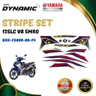 BDK-FG000-00-P4 135LC FI STICKER 135LC V8 SET GRAPHIC STRIPE 5MRO MALAYSIA FLAG BENDERA 100% ORIGINA