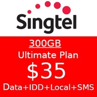 Singtel 300GB Data Ultimate Plan $35 Top Up / Recharge