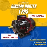 Motor Dinamo Elektromotor Bartex 2 HP 1 Phase 220V 100% Lilitan Tembaga