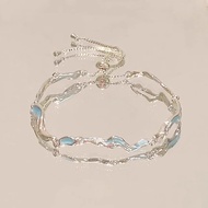 bracelet for woman gelang tangan perempuan Light Luxury Temperament Ocean Heart Bracelet ins Exquisi