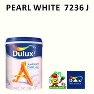 7236 J (CHI) P.WHITE ( 1L ) DULUX AMBIANCE PEARL GLO INTERIOR MID SHEEN FINISH PAINT