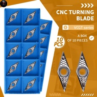 PTS 10pcs VCGT110302 AK H01 VCGT110304 AK H01 VCGT110308 AK H01 Aluminum inserts metal wood turning 
