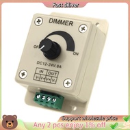DC 12V-24V LED Dimmer Controller Adjust Single Color For 5050 3528 LED Strip