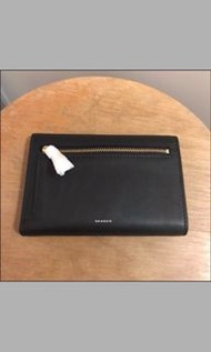 Skagen 牛皮銀包 black wallet