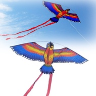 110x55cm warna-Warni burung Beo layang-Layang Terbang Mainan anak-Anak