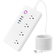 Smart Power Strip with PD 20W USB C, WiFi Surge Protector with 4 Individually Controlled Smart Outle