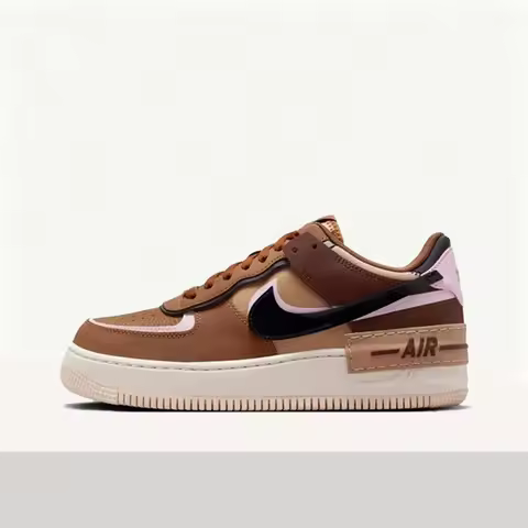 Nike Air Force 1 Shadow Retro Fashion Color-Blocked Trendy Comfortable Low-Top Breathable Sneakers f