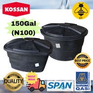 Polytank Poly Tank KOSSAN 150GAL (N100) PE WATER TANK TANGKI AIR BULAT SEGI EMPAT Sirim