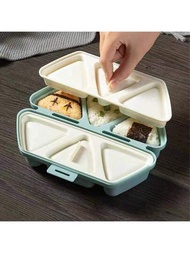 1入組6格三角形壽司模具,一次性壽司製作工具,便當盒用於製作飯糰