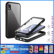 (Mobevo) JETech Case iPhone XR 6.1-Inch Built-in Anti-Scratch Screen Protector, 360 Degree Full Body
