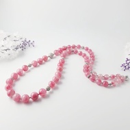 頂級冰種玫瑰石 玉化薔薇輝石 櫻花雨 原創 獨家 項鍊 客製 禮物