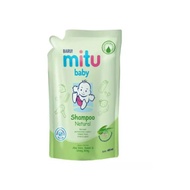 - Mitu Baby Kids Shampoo Natural Refill 400ml / / Baby Bath Shampoo - Green