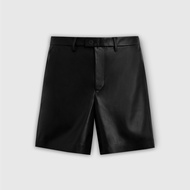 ROWAY shorts, PU leather fabric, regular form | Short leather