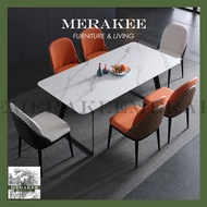 MERAKEE Customized Marble Like Sintered Stone Dining Table Dining Room Furniture F11