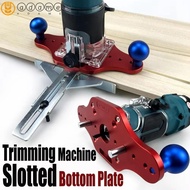 ADAMES Trimming|Long Lasting Rust Resistant Wood Router Base, Slotted Chamfer Compact Guide Slotted 