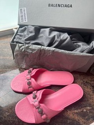 *Sold Balenciaga Cagole pink studs sandals 涼鞋 拖鞋