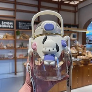 Sanrio Kuromi Mymelod Cinnamoroll Bình Nước Dung Tích Lớn 820Ml Có Ống Hút Kawaii Dễ Thương Cốc Dành