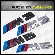 M 3 M 5 | 3D Metal Auto Badge Emblem Chrome / Black