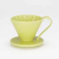 【熱銷補貨】日本CAFEC 花瓣型陶瓷濾杯-黃色 / 共2款
