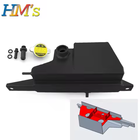For Nissan GR-R R35 Radiator Coolant Expansion Tank Aluminum For Nissan GTR R35 Water Overflow Tank 