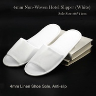 hotel slippers disposable slipper shoes white 4mm high foam non woven anti-slip customization slipper