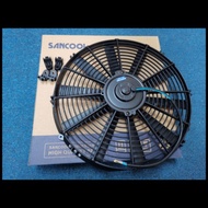 BRAND POKKA/SANCOOL 8"/10"/12"/14" UNIVERSAL SLIM FAN PUSH PULL ELECTRIC RADIATOR 12V/24V Ready Stoc