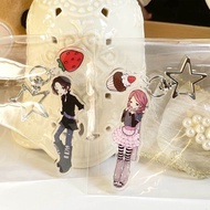 Anime Komatsu Nana Oosaki Nana Cosplay Keychain Cute Acrylic Strawberry Keyrings Backpack Pendant De