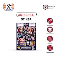 UNGU ONIKUMA R1 PURPLE STICKER A6 GAMING LOGO - STICKER A6 ONIKUMA PURPLE R1 Original - STICKER GAMI