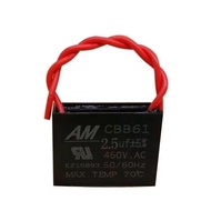 Ceiling Fan High-Power Capacitor Ceiling Fan Universal Capacitor 220V Fan Starter 2.5UF Large Capaci