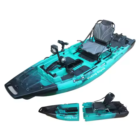 2025 NEW Modular Kayak 9.5ft Pedal Fin Drive Fishing Kayak,Super Lightweight,Foot Pedal Paddle Motor