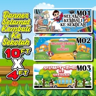 SET KECERIAAN SEKOLAH Banner Selamat Kembali ke Sekolah / Back to School Banner