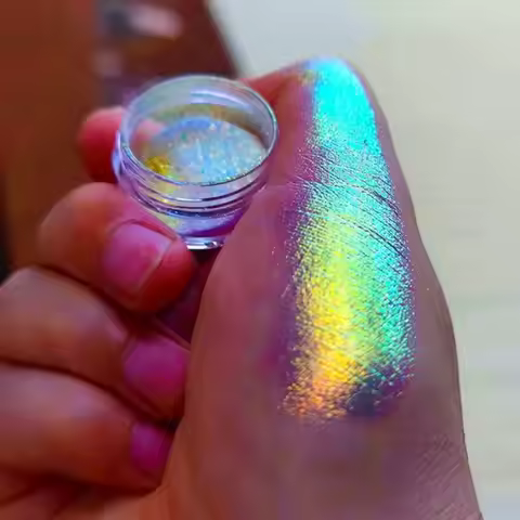 35Colors Phantom Chameleon Holographic Mirror Powder Net1-2g Colorful Magic Mirror Nail Rubbing Powd