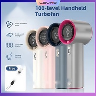 Mini Fan Rechargeable Strong Wind 100 Gear Wind Speed Electric Fan Digital Display Adjustable Turbo