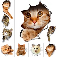 【cw】 3d view vivid cats switch toilet hole decals bathroom home decoration cartoon animal wall stickers diy mural art vinyl wallpaper !