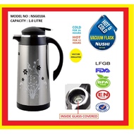 NUSHI VACCUM FLASK / GLASS LINEAR / HOT AND COLD / 1.0 LITRE / 1.3 LITRE / READY STOCK / FAST SHIPPING
