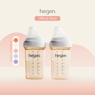 Hegen PCTO™ 240ml/8oz Feeding Bottle PPSU, 2-Pack with Medium Flow Teats (3 to 6 months)