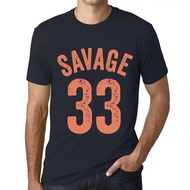 Savage 33 Gift Graphic Design 33 Years Birthday Mens T-Shirt