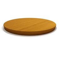 TEAK WOOD TOP ON A EPOXY-COATED BASE BAHAMAS ROUND DINING TABLE TOP D90