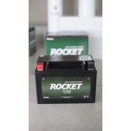 Rocket AGM 12 volt STX 9A ( 9Ah Motorcycle - Car Backup battery, Start Stop battery, Volvo Car auxil