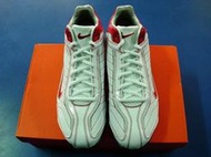 "綠野運動廠"~2012年Nike最新款NIKE AIR BLUSTER V MCS 3/4 中筒棒壘球氣墊膠釘鞋(白/紅)!回饋特價~