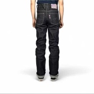 Midfielder Denim x Mental Worker - 16oz Purpel Line Unsanforized Denim Jeans