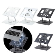 [Dolity2] Laptop Stand for Desk Foldable Portable 360 Rotating Ergonomic Laptop Riser